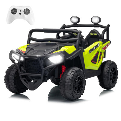 24V Two-Seater Kids Ride On UTV with Remote Control, Three Speeds, Spring Suspension, LED Lights and Music