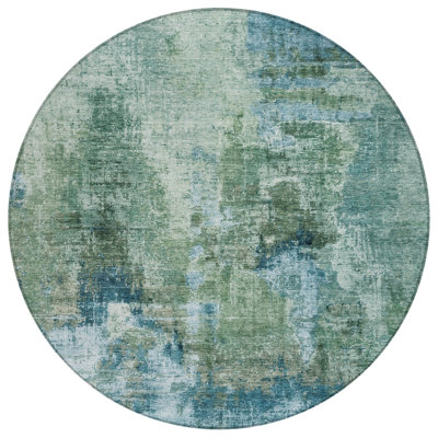 Machine Washable Indoor/Outdoor Efimenko ACN2300 Abstract Rug