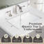Meuble-lavabo 28 po avec lavabo Lavanti Depos - 100% bois massif de qualité supérieure, meuble-lavabo gris élégant avec meuble de rangement-988704060-988704049