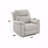 Beige Polished Microfiber With Power Motion Function With Recliner Function With Lift, Heating And With Massage Function Chair-134072207