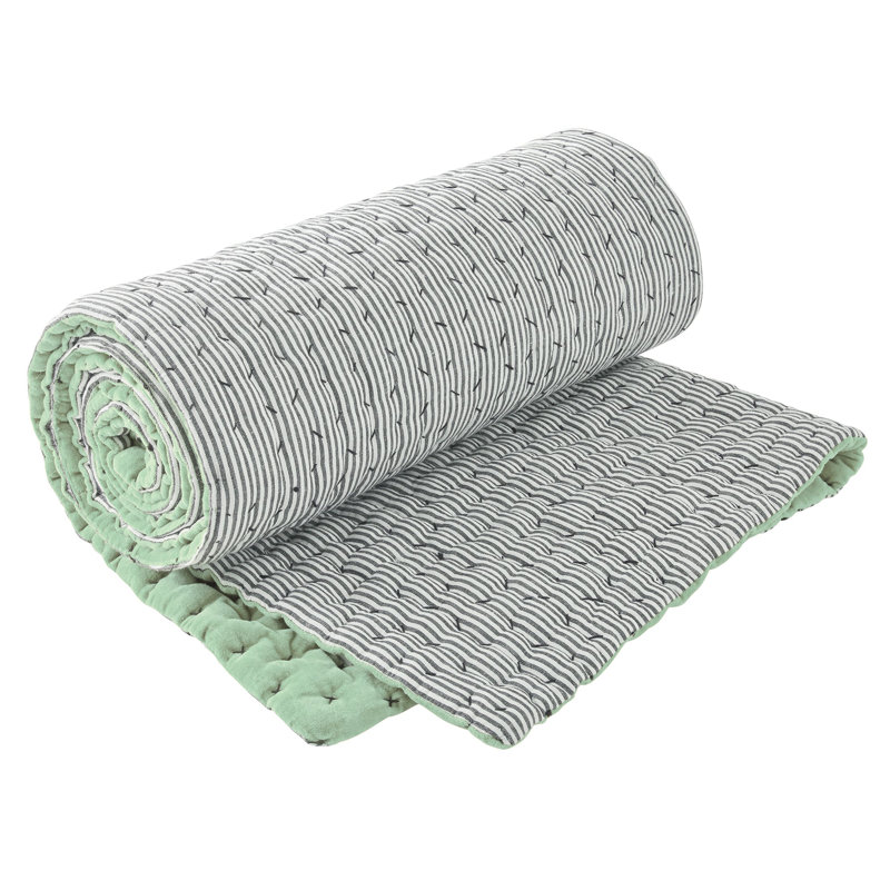 Quilted Throw Blanket, Green