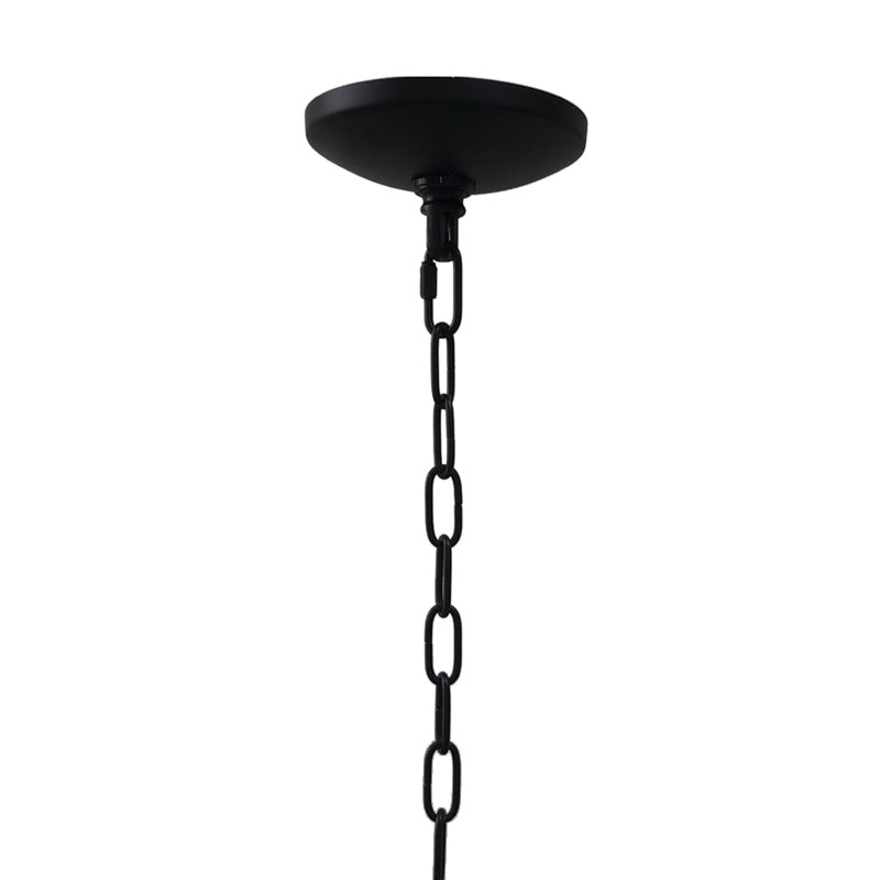 Lustre orbe 4 lumières au fini noir mat