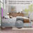 Velvet Bed Frame with 2 Drawers, Upholstered Headboard, LED Footboard and Side Pockets-289298383-289301924
