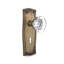 Prairie Plate with Decorative Keyhole and Round Clear Crystal Door Knob-1653359693