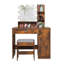 Ensemble coiffeuse avec tabouret et miroir Dasher-1348257647