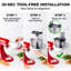 5-in-1 Food Processor Attachment Compatible with KitchenAid Stand Mixers by GVODE