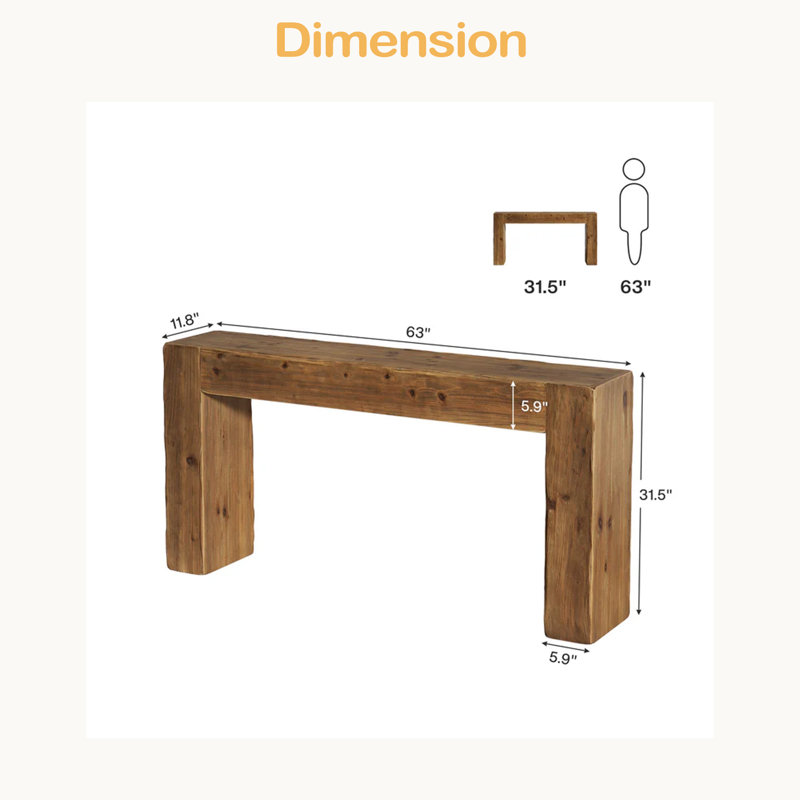 Versatile End Table,Compact Console Table,Wood Coffee Table