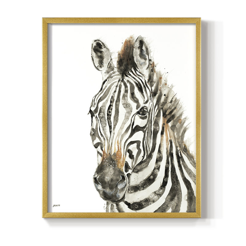 Savannah Ii, reproduction encadrée - bois massif, H 21 po x l 17 po, Doré