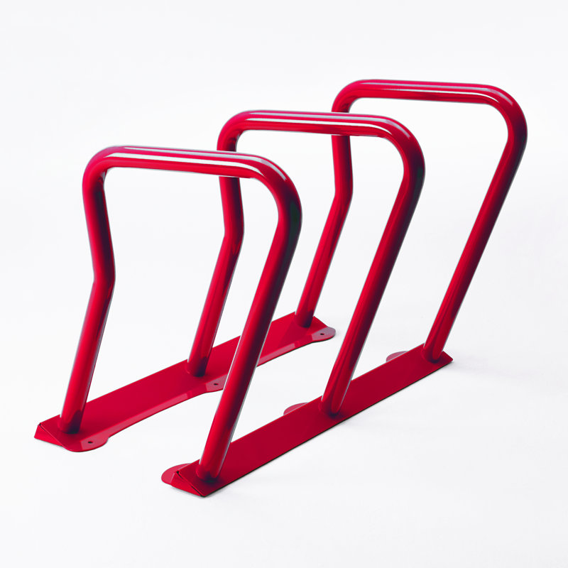 Support pour 6 vélos, Rouge