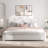 Bensu Boucle Upholstered Platform Bed-1503004646-1503004645