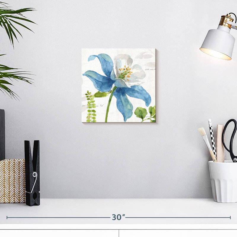 Jardin Harnek bleu et vert II, H 10 po x l 10 po