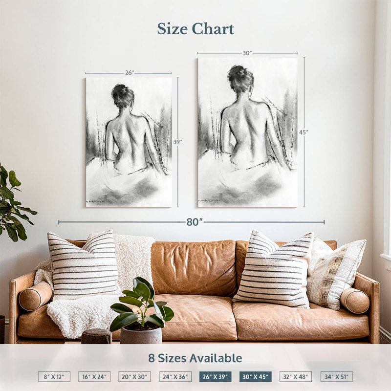 Silhouette douce Leisha VI, H 39 po x l 26 po