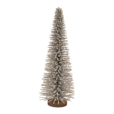 Glitter Iron Christmas Tree 23.5"H