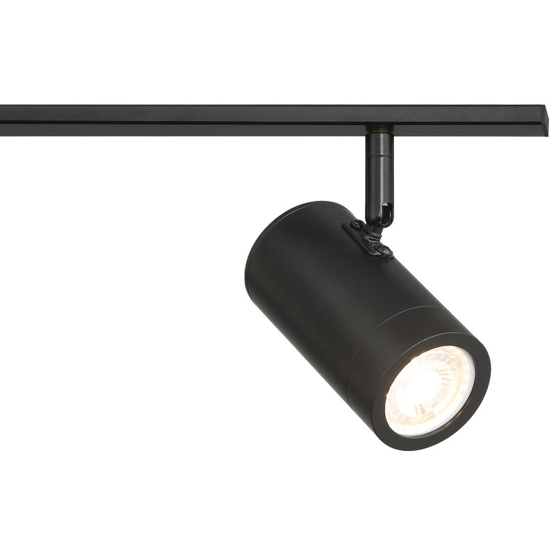 Rail d'éclairage réglable à DEL 3 lumières Prado - Finition noir mat, Matte Black, 28" W