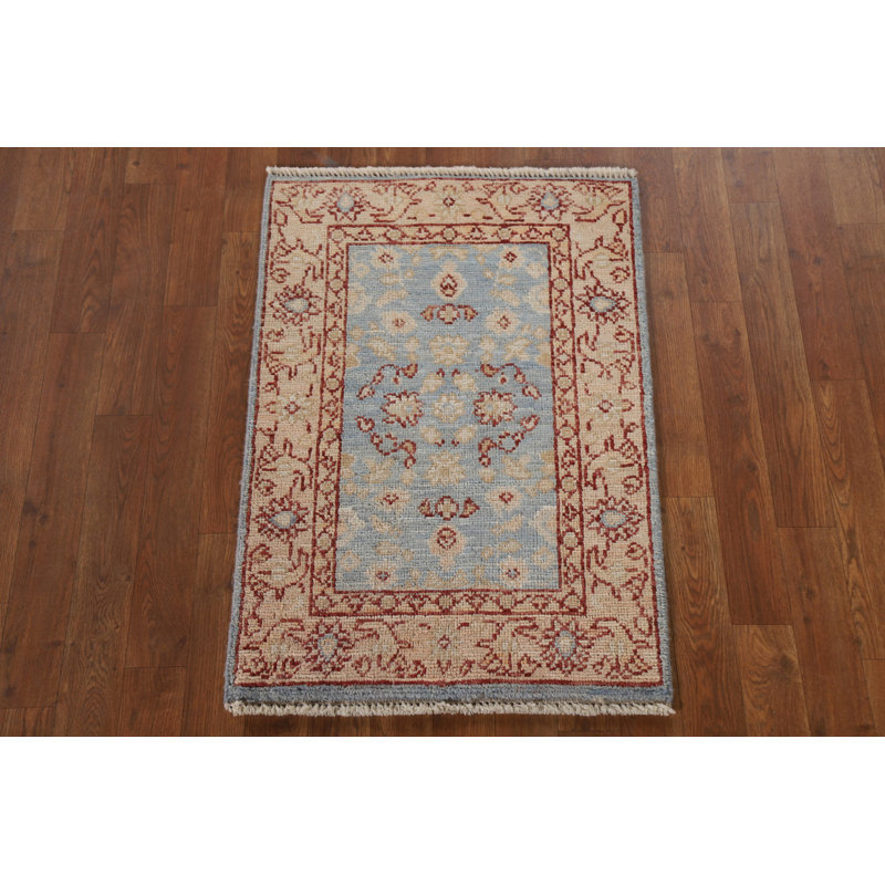 Tapis bleu clair Oushak