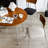 Burlywood Round Solid Wood Dining table-441876647-441876645