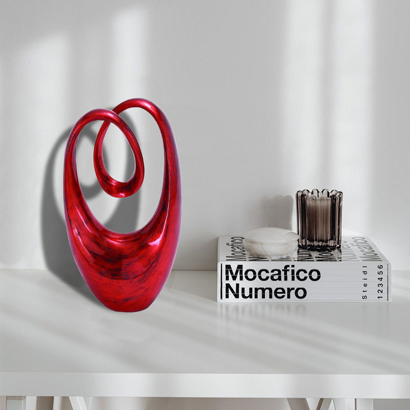 Sculpture moderne abstraite décorative (1pc) - Pièce d'art minimaliste pour chambre à coucher, bureau ou bureau