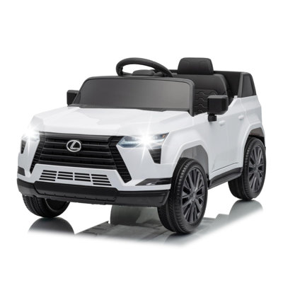 VUS Lexus GX550 homologué 12V pour enfants avec télécommande, lumières DEL, musique et suspension à ressort