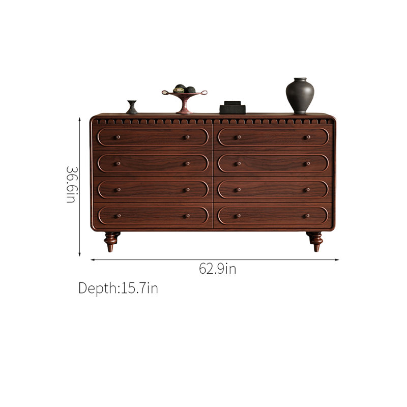 Commode d'appoint en bois massif