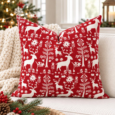 Animal Print Cotton Throw Pillow