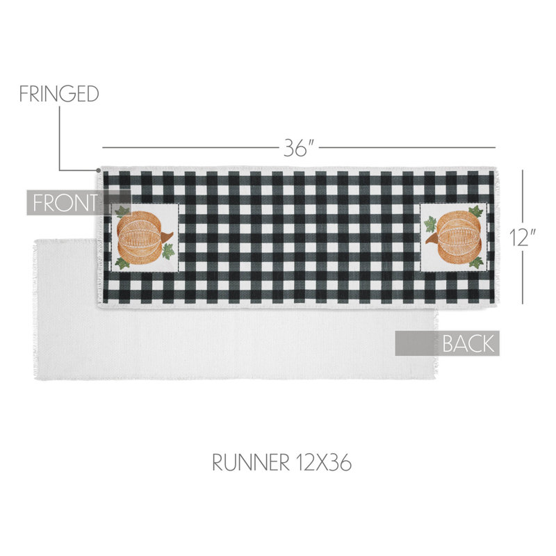  Chemin de table Annie Buffalo, L 36 po x P 12 po