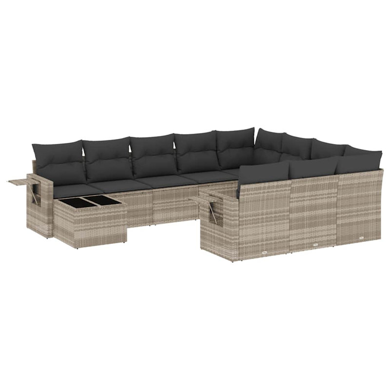  Garden Sofa Set Light Grey