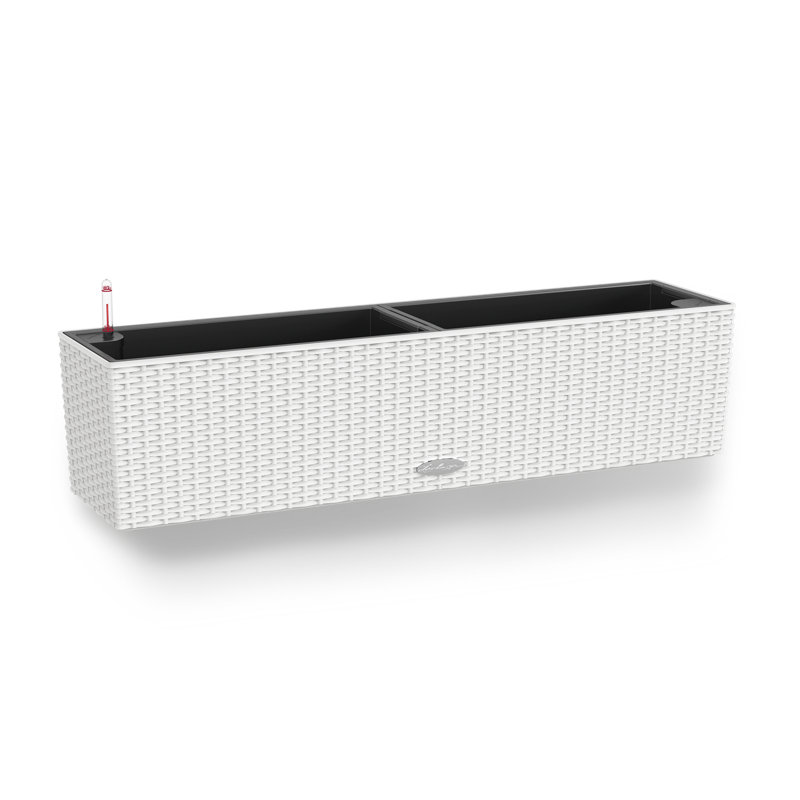 Balconera Window Box Planter, White, 19 cm H x 79 cm W x 19 cm D