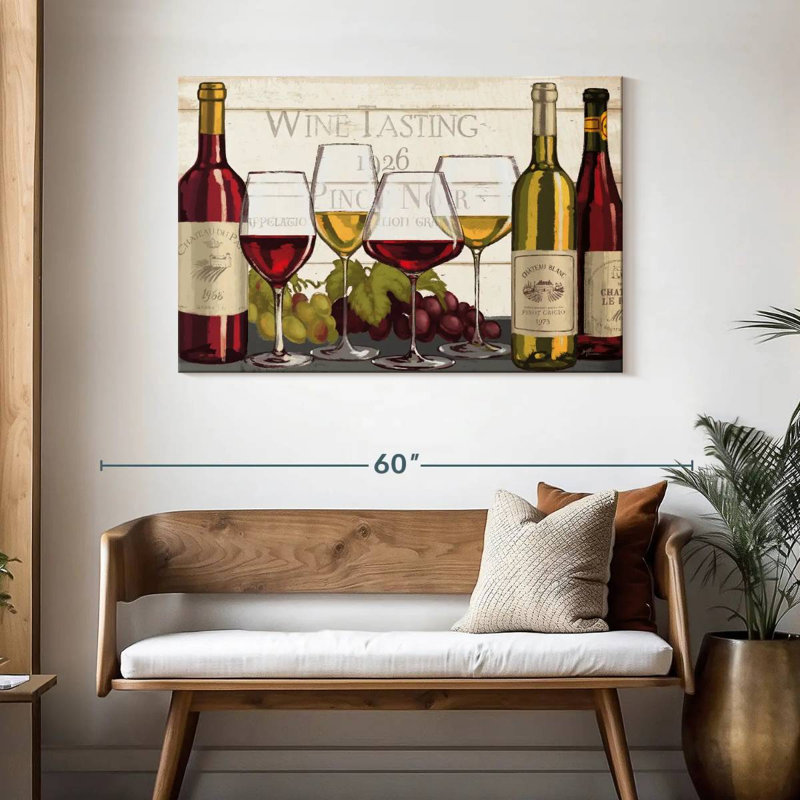 Dégustation de vin Yarlin I, H 30 po x l 45 po