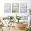 Pink Beach Wall Art Preppy Coastal Canvas Wall Decor 40x60cm