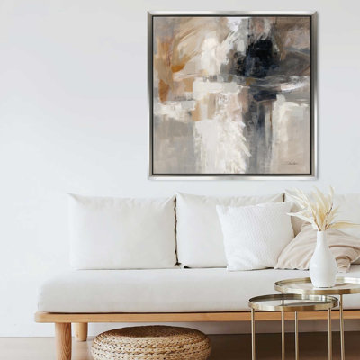 Wings Neutral by Silvia Vassileva - Graphic Art on Canvas