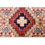 Tapis bleu en laine noué à la main de conception unique 4 pi 1 po x 5 pi 11 po