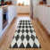 Premium Machine Washable Cerrito AMF578 Black Rug