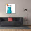  «Blue Hawaiian» par Susan Ball, art mural sur toile, 37 po x 37 po