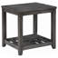 Table de bout rectangulaire grise
