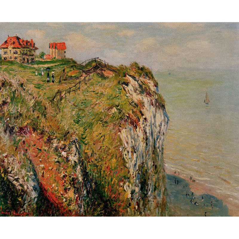 Adhésif mural Monet Cliff at Dieppe (1882), H 29 po x l 36 po