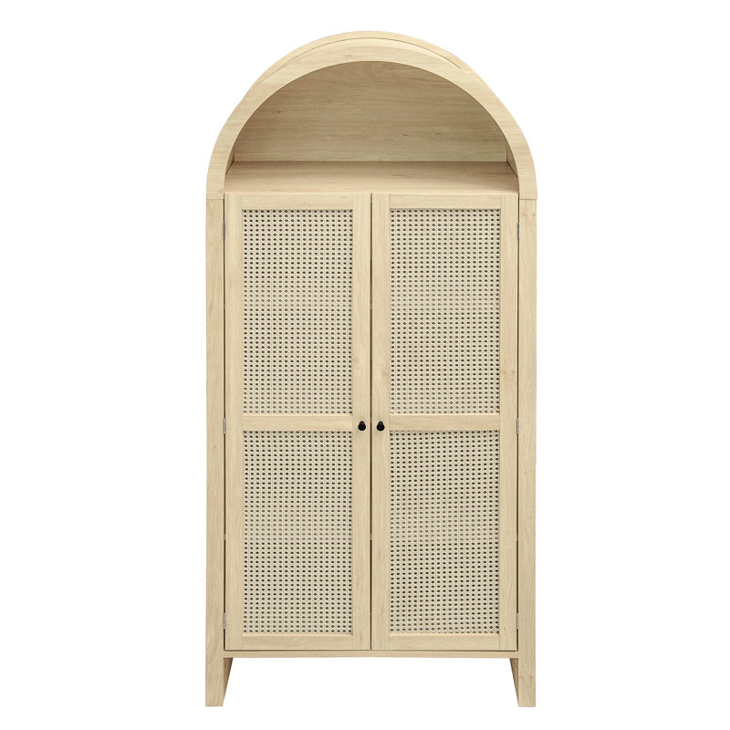 Garde-manger arqué polyvalent, 70,28 po de hauteur, tablettes réglables, creux, poignées en métal, processus, 5,24 po d'espace de rangement pour la cuisine avec porte, 4 panneaux intérieurs, basculement, salle à manger idéale