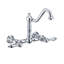 Whitehaus Wall Mount Faucet with Long Traditional Swivel Spout and Solid Brass Side Spray-1136461469-1164385462