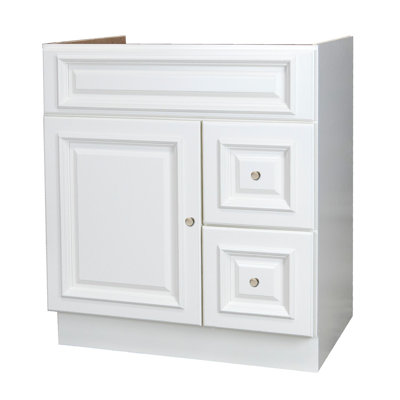 Linen White 30" Bathroom Vanity Cabinet