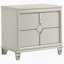 Table de chevet 2 tiroirs Pearl White
