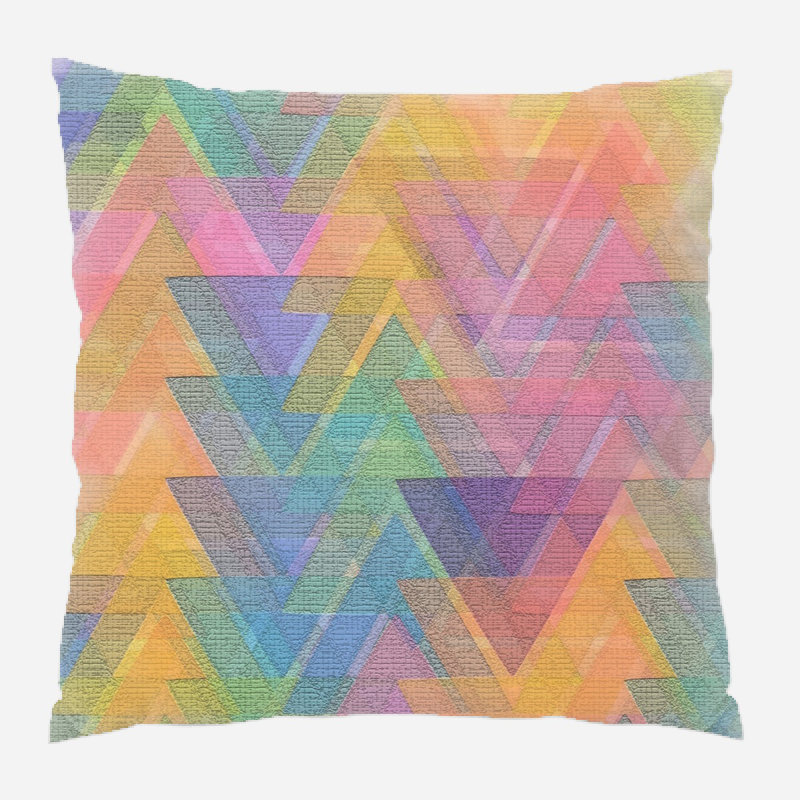 Coussin décoratif triangulaire