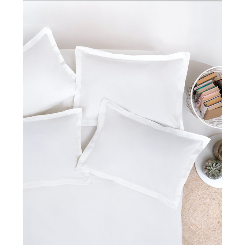 100% Cotton - Set of 2, White, Queen