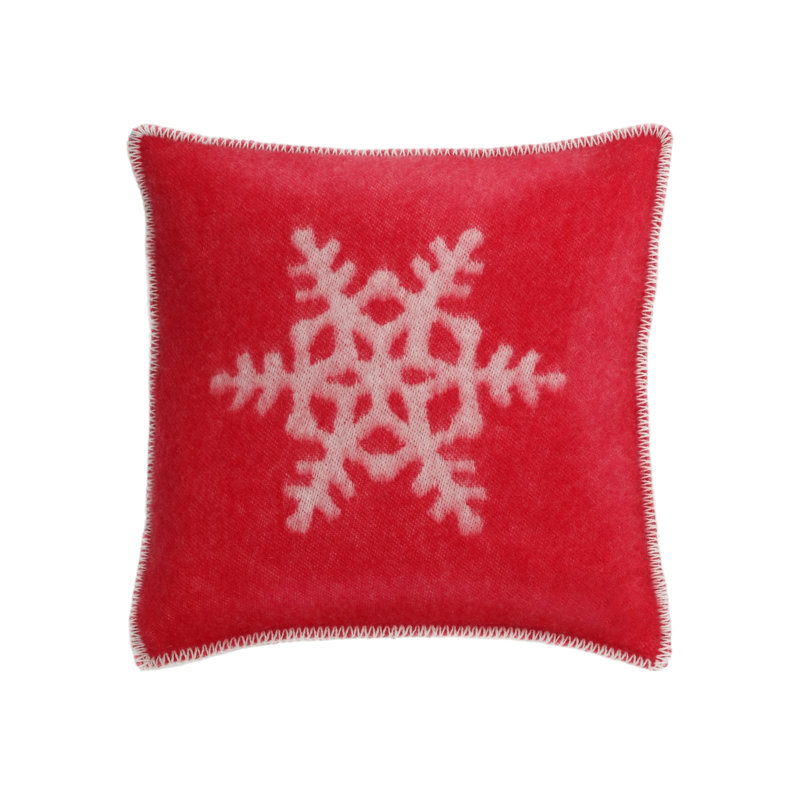 Square Cushion Cover, Red