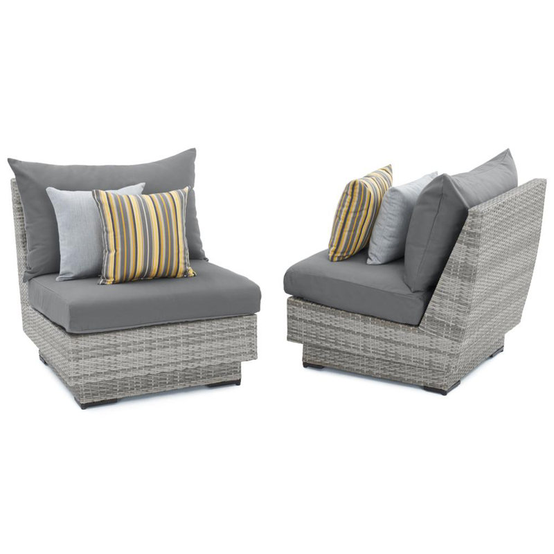 Cannes 9 Piece Seating Group with Cushions, Canvas Charcoal Sunbrella® Canvas