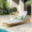 Chaise longue avec coussins Sun, meubles d'extérieur pour le jardin