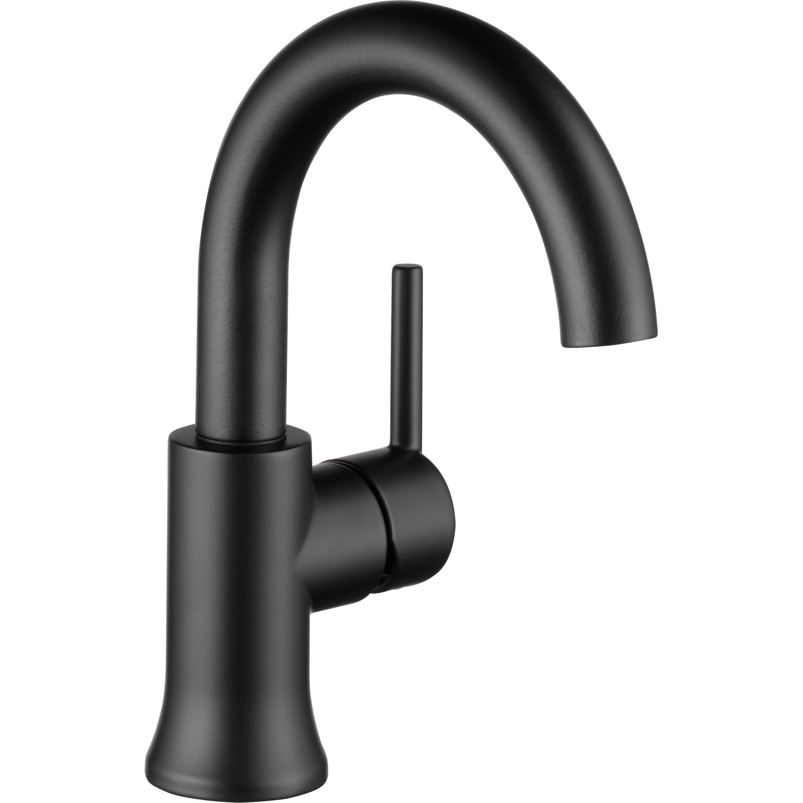 Trinsic Single Hole Bathroom Faucet with Drain Assembly, Single Handle Bathroom Sink Faucet, Matte Black