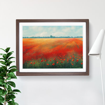 Watercolour Poppy Field Vol.6 - Single Picture Frame Print