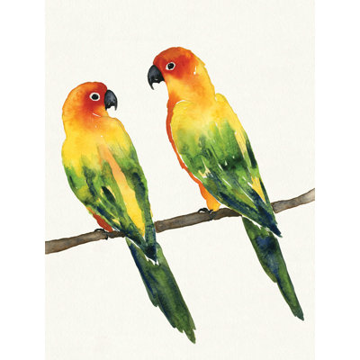 Tropical Fun Bird Crop - impression sur toile tendue