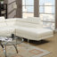 Canapé modulaire en similicuir blanc