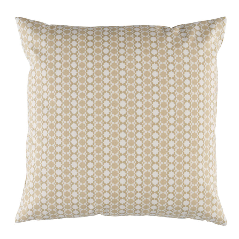 Schumacher x Mark D. Sikes Posy I/O Pillow, Neutral, 16"H x 16"W, Square