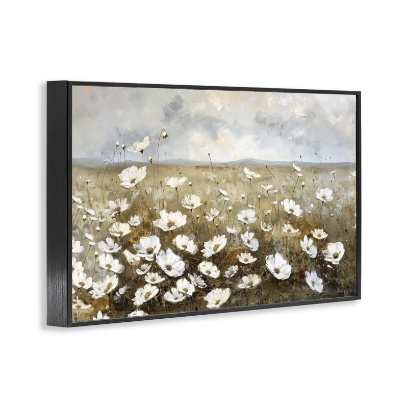 «Prairie Wildflower Field», art de la giclée encadrée par Ramona Murdock, Giclée encadrée noir minuit, H 16 po x l 24 po